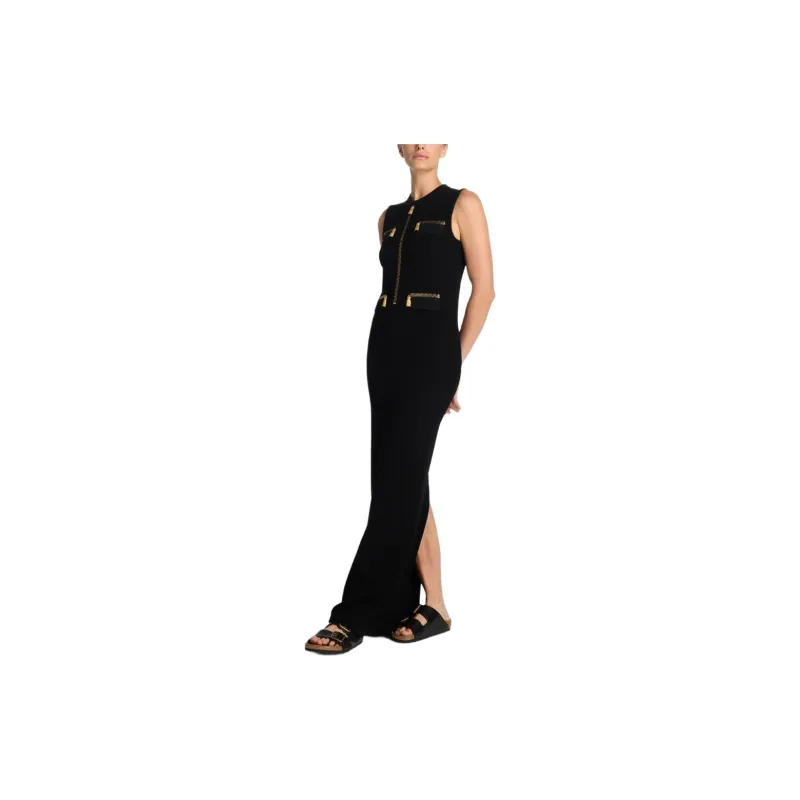 St. John SS24 Sleeveless Dress Women's Black-3
