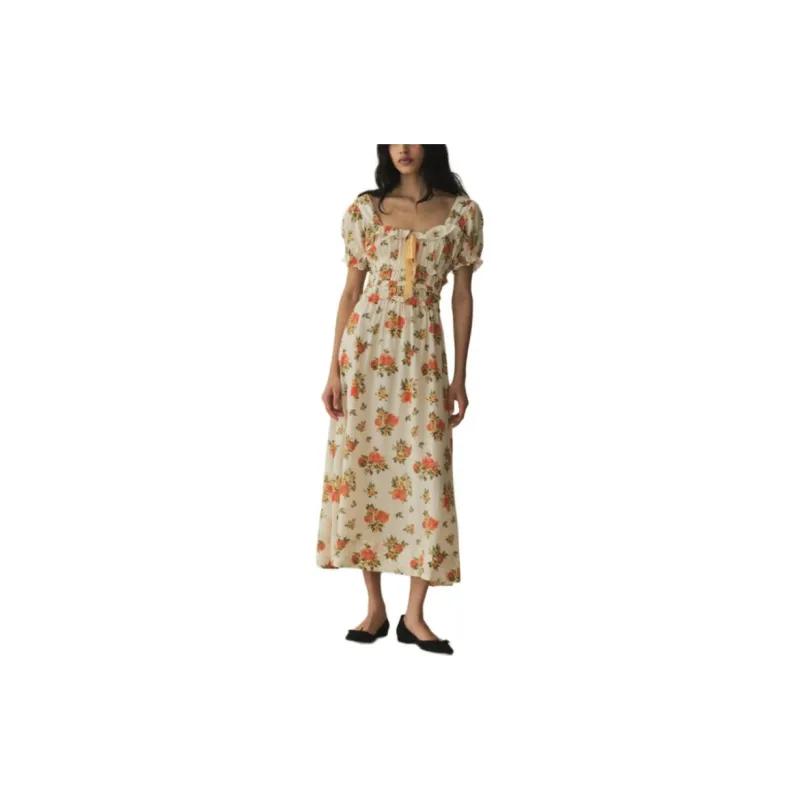 DOEN Clarinet Floral-print Midi Dress-1