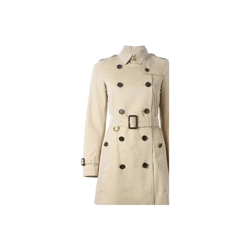 Burberry Trench Coat Women's Khaki-4