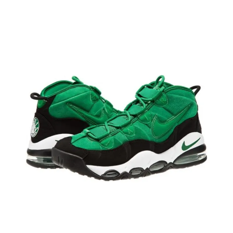 Nike Air Max Uptempo Slip Resistant Mid Top Vintage Basketball Shoes Unisex Green-2