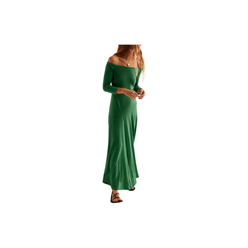 FREE PEOPLE Carrie Midi Long-Sleeved Dresses Women's Mermaid/Beautiful Mermaid-1