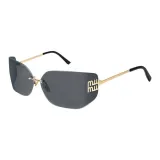 Gold Frame with Light Gray Lens