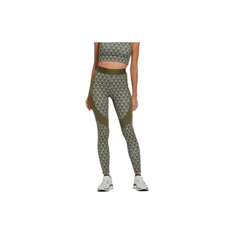 GUESS Leggings Women's Olive Green-2