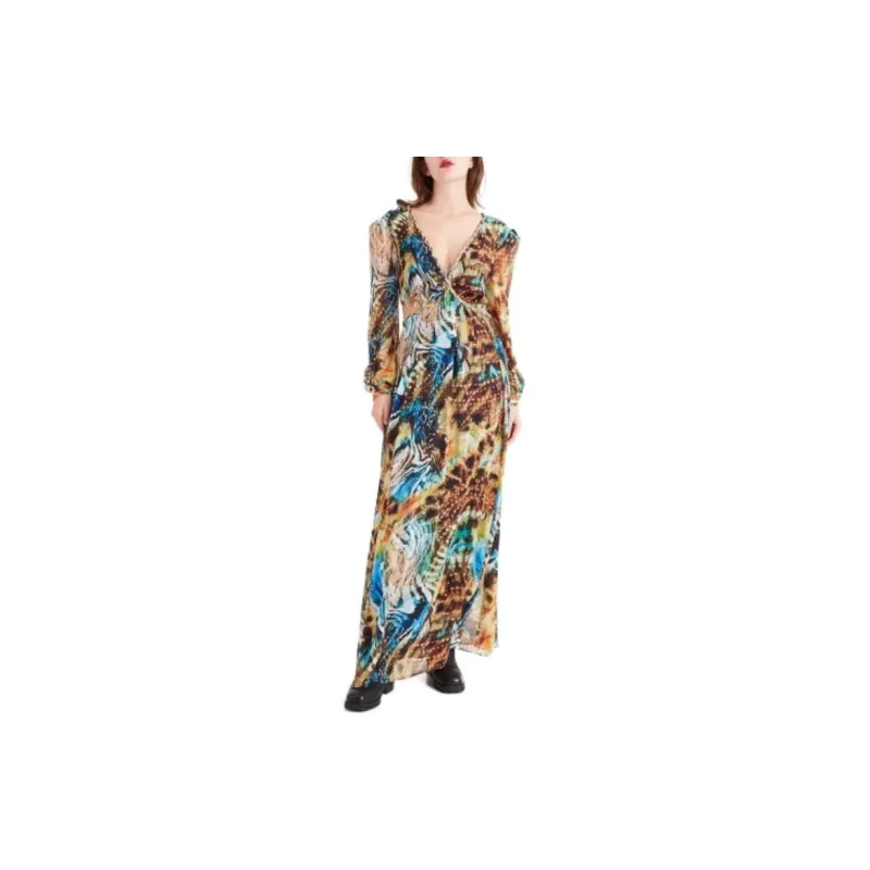 GUESS Long-Sleeved Dresses Women's Multicolor-2