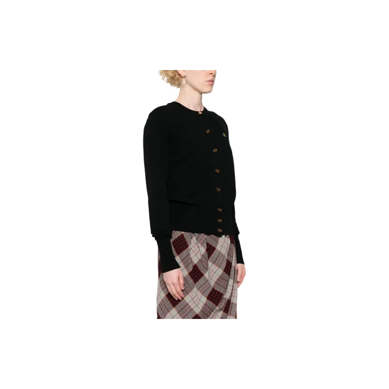 Vivienne Westwood Orb Embroidered Knitted Cardigan-4