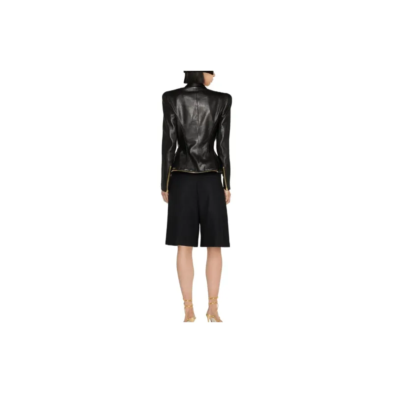 BALMAIN Double-breasted Polished-finish Jacket-2