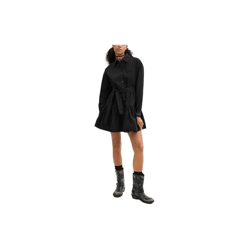 COACH SS24 Long Sleeved Dress Women's Black-1