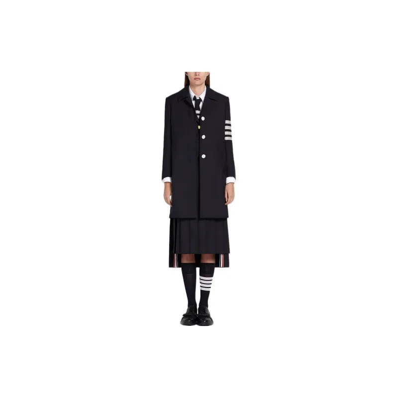 THOM BROWNE Single Breasted Stripe Detailed Blazer-1