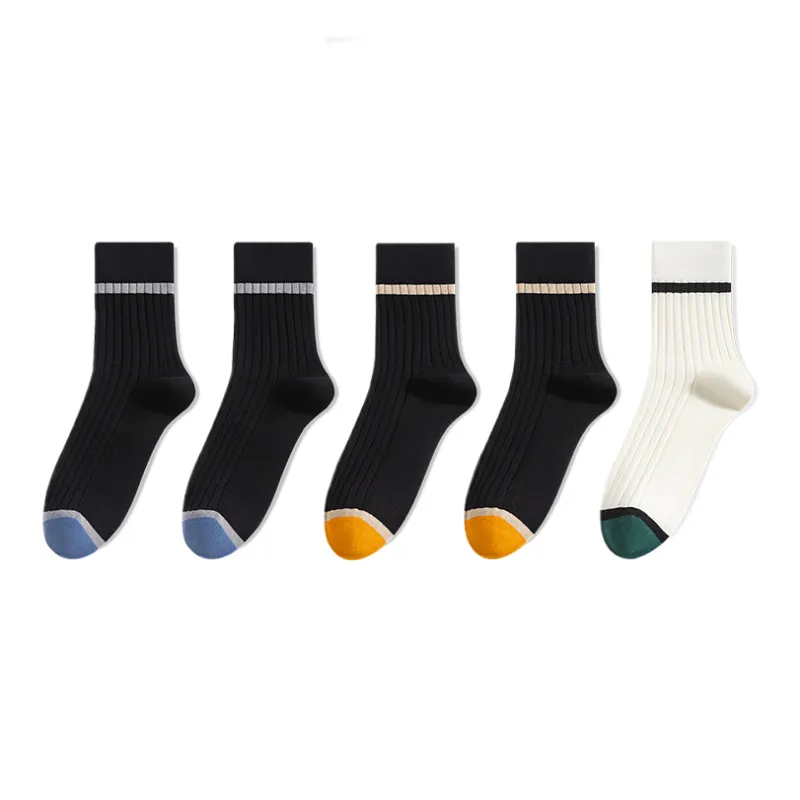 Lan Miao Mid Calf Socks Men's 5 Pack-3
