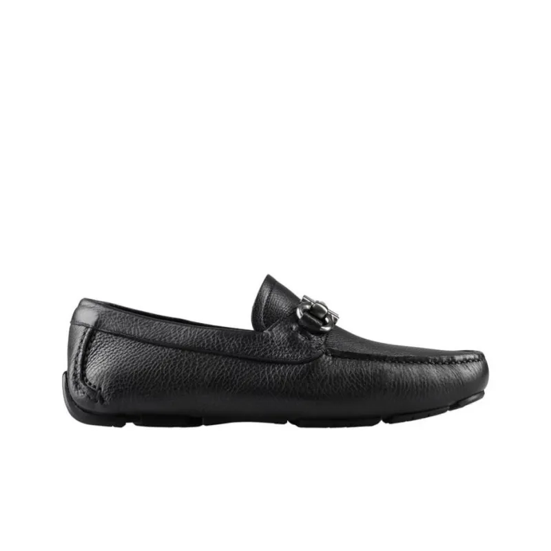 FERRAGAMO GANCINI Loafers Men's Black-1
