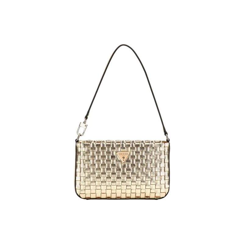 GUESS Polyurethane Handbag Shoulder Bag Mini Women's Gold-0
