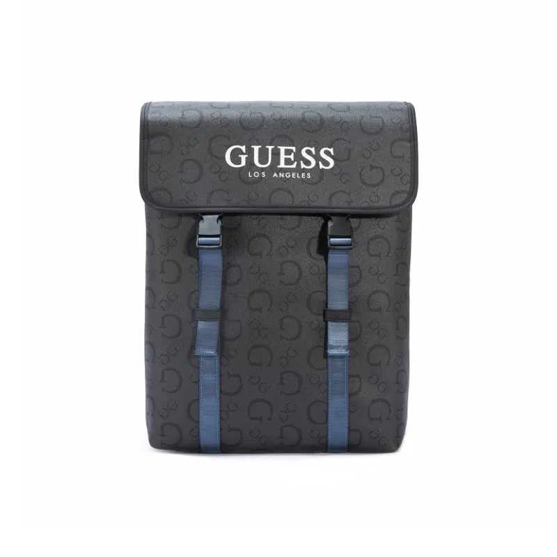 GUESS Synthetic Leather Backpack Regular Unisex Carbon Black-0