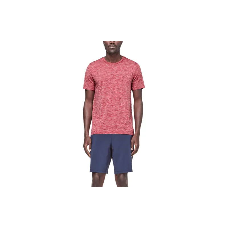 Lululemon Metal Vent Tech Collection Surge Collection T-Shirt Men's Red White-3