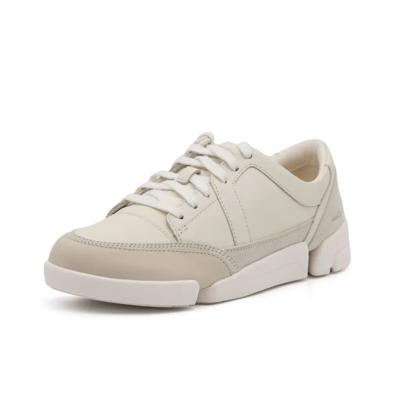 Clarks Trigenic Collection Low Top Casual Shoes Women's White-1