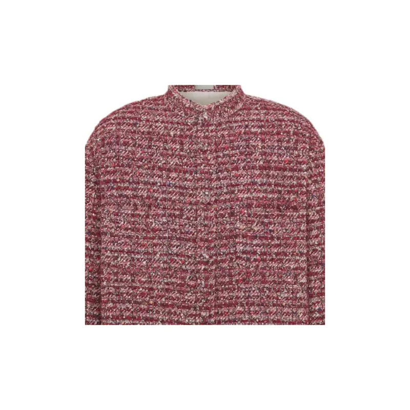 DIOR Shirts Men Burgundy-5