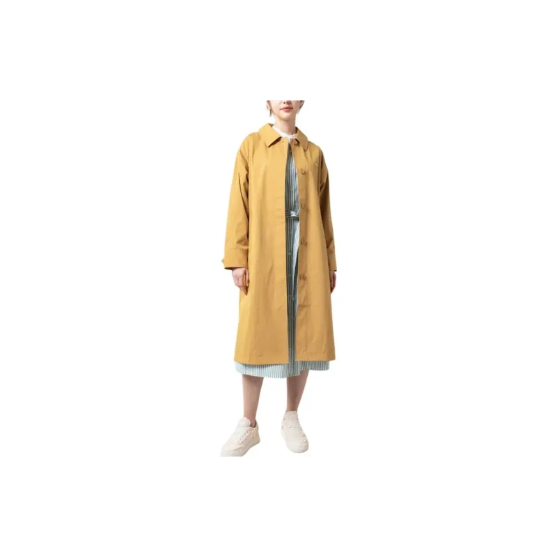 LACOSTE Trench Coat Women's Yellow-2