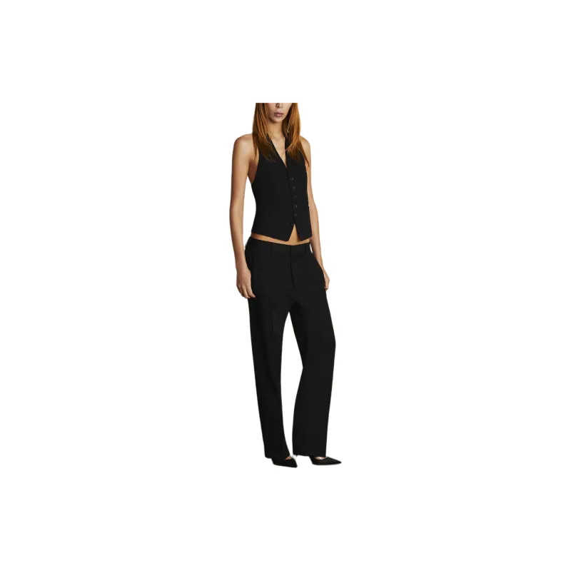 DSQUARED 2 Mid Rise Straight Leg Tailored Trousers-5