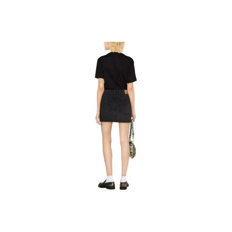 Marant ÉTOILE Zewel Flocked Linen T shirt-2