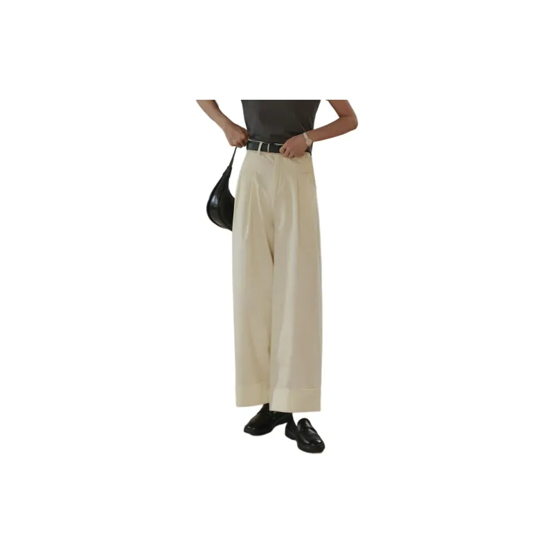 Mt Casual Pants Women's Milk White-2