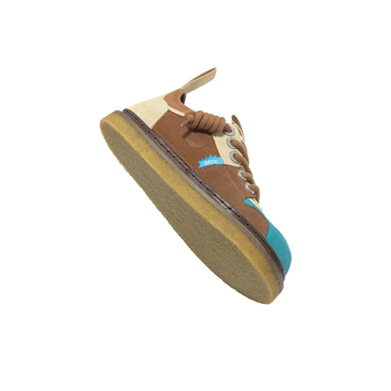 OETZI Smoke Rubber Sole Series Wear-Resistant Breathable Lightweight Height Increasing Low-Top Casual Shoes Unisex-4
