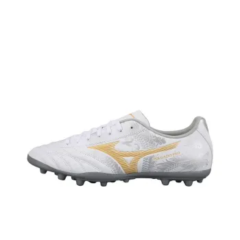 Mizuno Monarcida AG Rubber Short Studs Cushioned Wear Resistant Breathable Coverage Soccer Shoes Men's White Gold