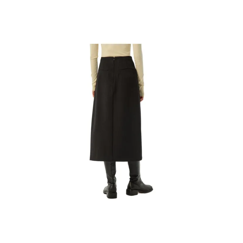 Omont Casual Long Skirt Women's Black-1