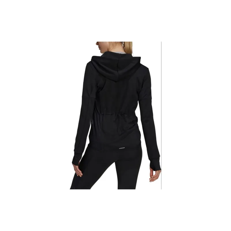 Adidas Lil Stripe Wedgiedesigned 2 Move Cotton Touch Hoodie Jackets Coats Women's Black-2
