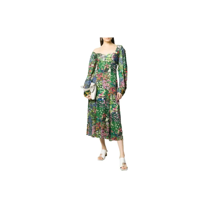 NATASHA ZINKO Floral print Asymmetric Dress-1