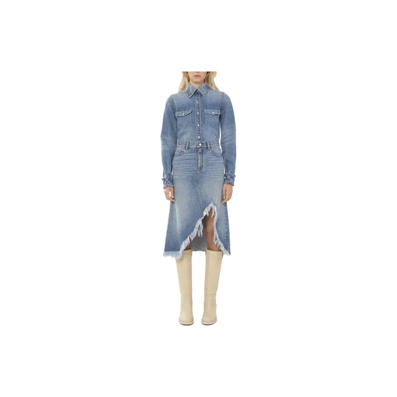 Chloé Denim Midi Skirt-2