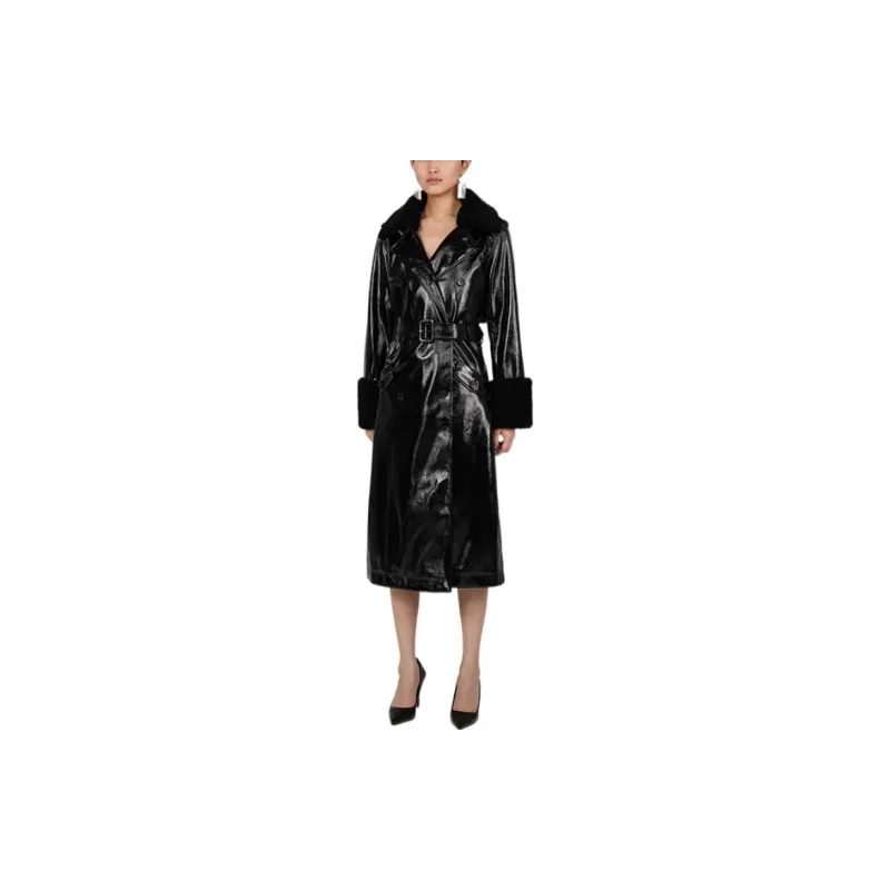 Self portrait Coats Women's Black-3