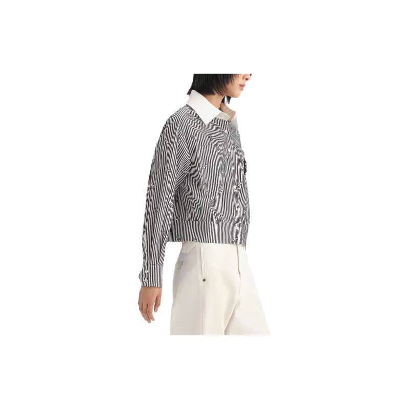KARL LAGERFELD Shirt Women's Black White-3