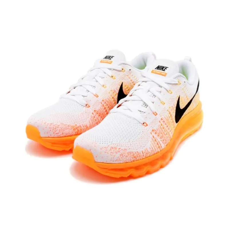 Nike Flyknit Max White Orange-2