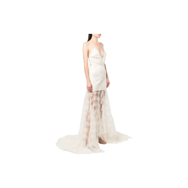 Rotate Sleeveless Dresses Women's Ivory White-3