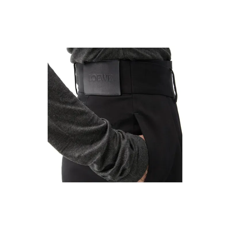 LOEWE Asymmetric High Waisted Wrap Skirt-4