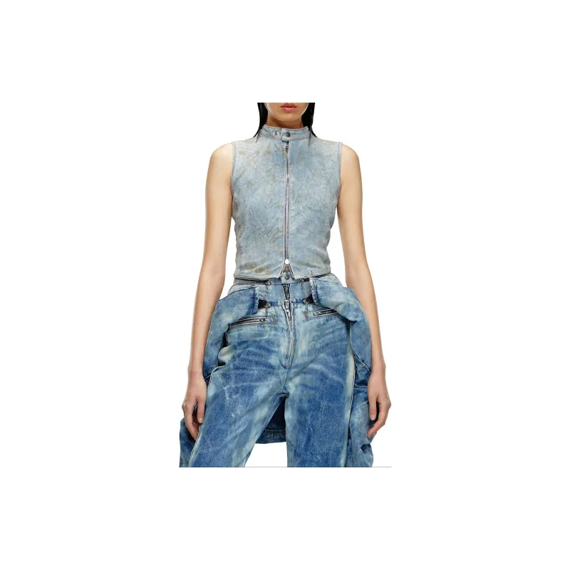 DIESEL De-Nata-Fse Denim Sleeveless Top-1