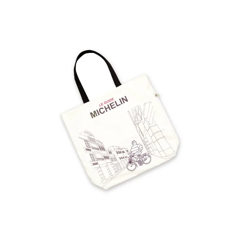 Michelin Canvas Tote Bag Shoulder Bag Regular Unisex White-2
