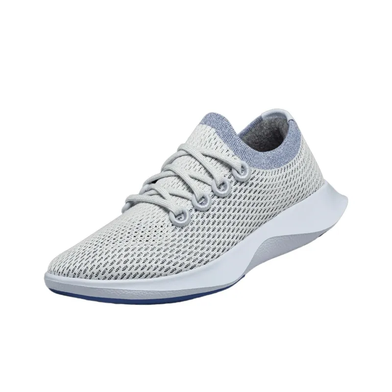 Allbirds Tree Dasher Cushioning Breathable Low-Top Sports Casual Shoes Men's Sea God Blue-2