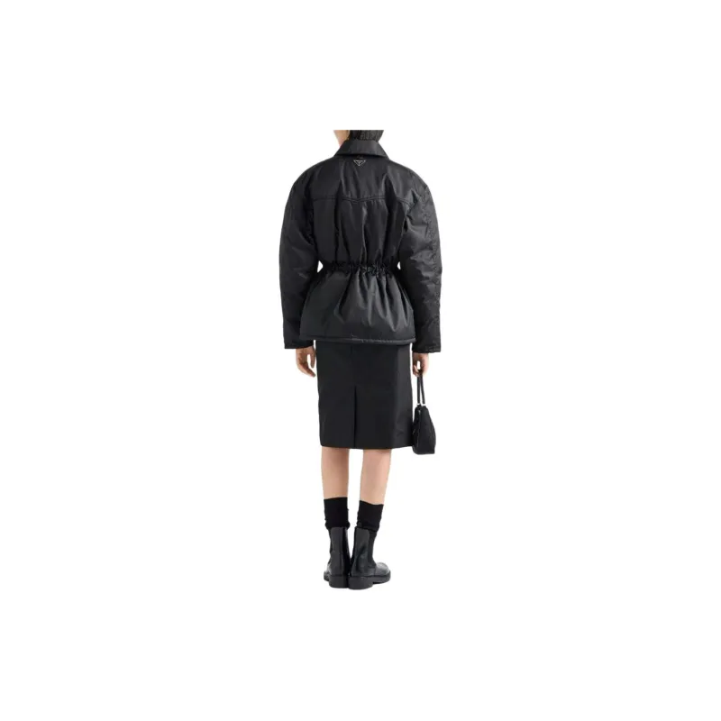 PRADA Drawstring Buttoned Down Jacket-2