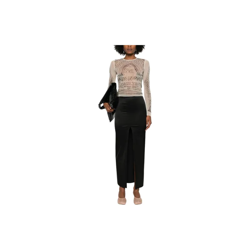 MM6 Maison Margiela Slit Mid Skirt-1