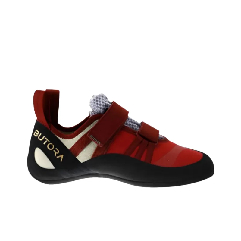 BUTORA Endeavor Crimson Wide Cushioning Wear-Resistant Low-Top Hiking Shoes Unisex Red White-1