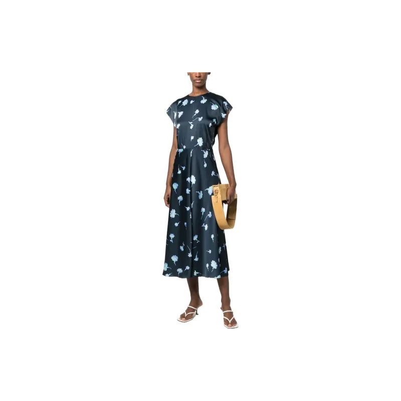 VINCE Sleeveless Dresses Women's Blue-1