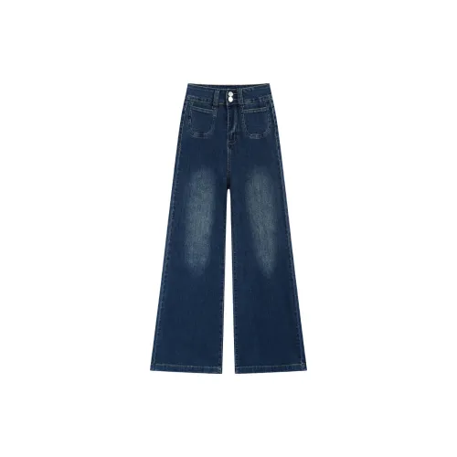 SNZX Jeans Women's Vintage Blue Extended