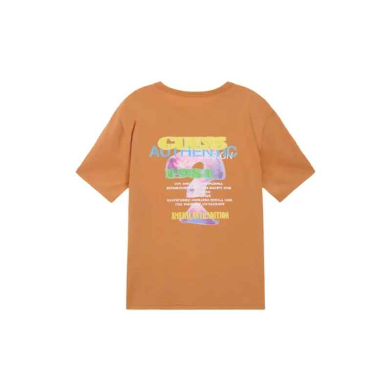 GUESS T-Shirts Men Orange-1