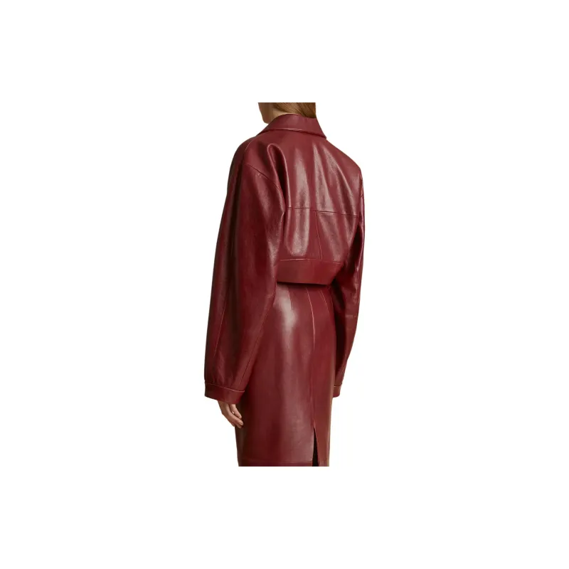 KHAITE Sue Jacket 'Oxblood'-2