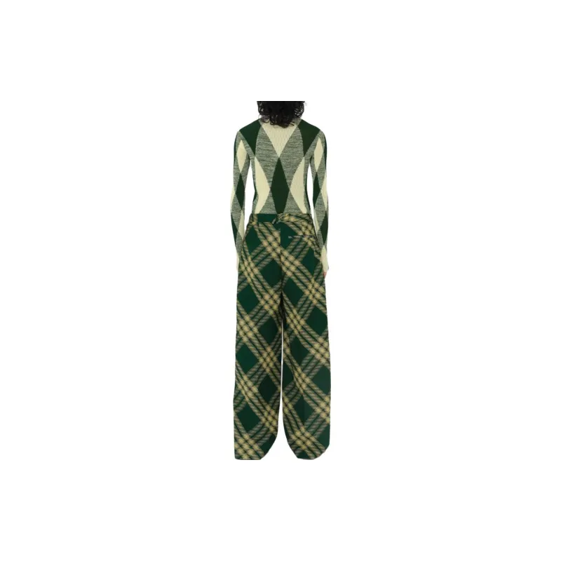 Burberry Casual Pants Women's Green-3