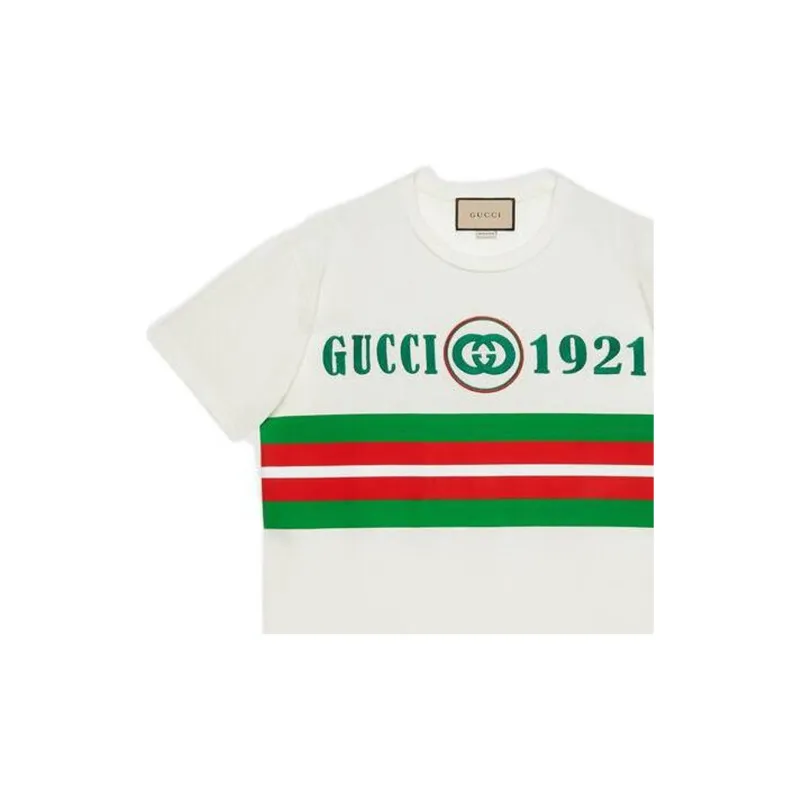 GUCCI 1921 T Shirts Women's White-4