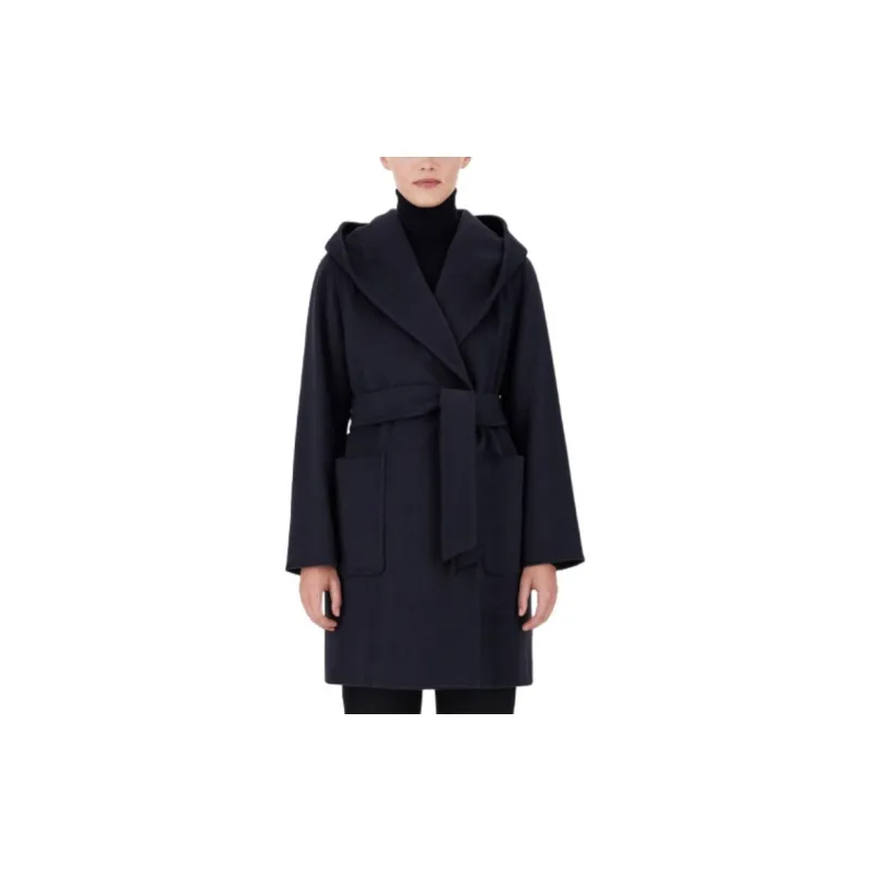 MaxMara Rialto Collection Camel Colour Robe Coat Women's Ultramarine Blue-1