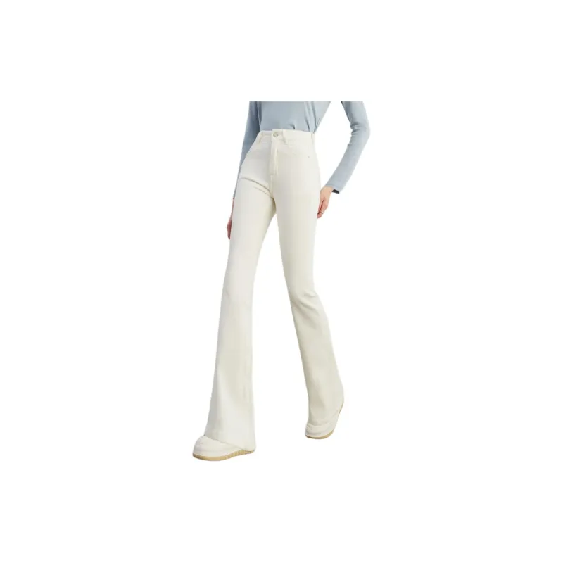 DPLAY Jeans Women's Trendy White-1