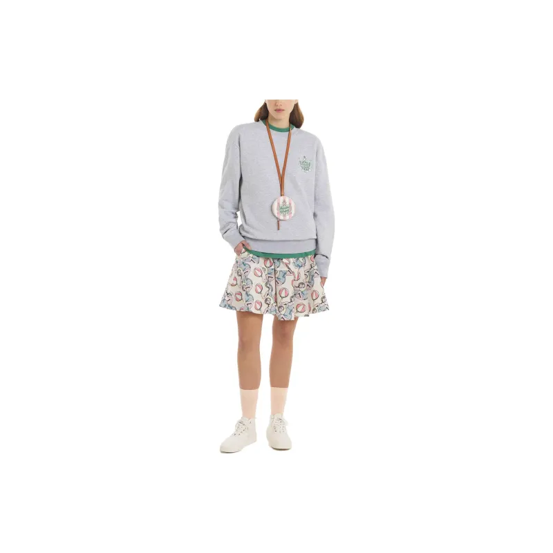 Maison Kitsune Sweatshirts Women's Light Gray-2