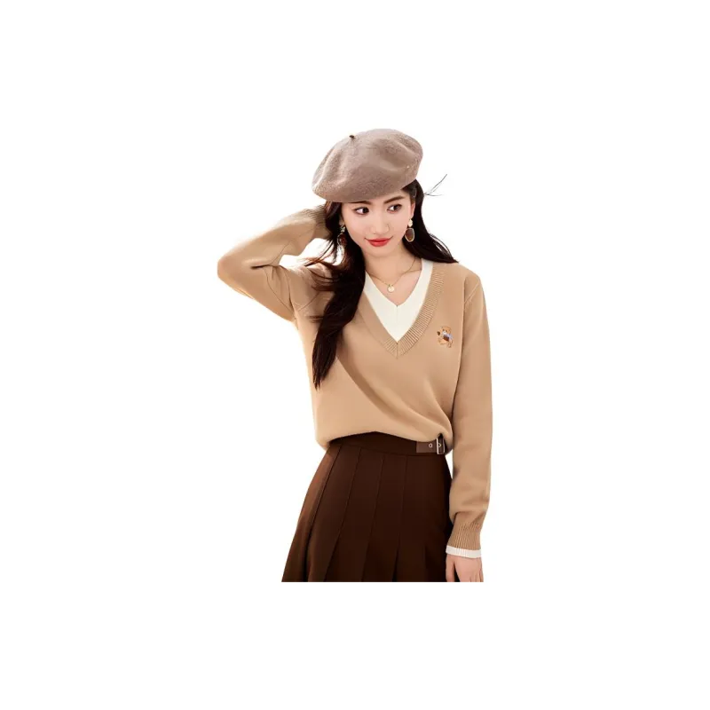La Chapelle Knitwear Women's Khaki-2
